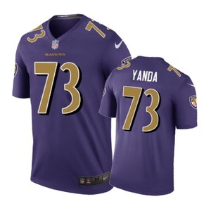 Baltimore Ravens #73 Marshal Yanda Nike Color Rush Purple Jersey