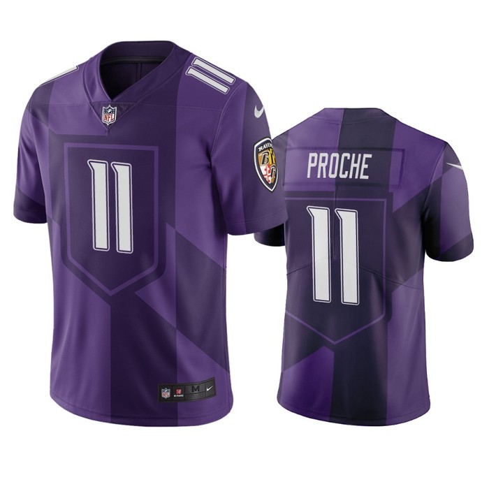 Baltimore Ravens James Proche Purple City Edition Vapor Limited Jersey