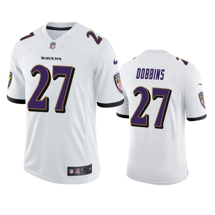 Baltimore Ravens J.k. Dobbins White 2020 Nfl Draft Vapor Limited Jersey