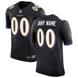 Baltimore Ravens Speed Machine Elite Custom Jersey - Black Custom Jerseys Nfl