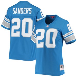 Barry Sanders Detroit Lions Mitchell & Ness Womens 1996 Legacy Replica Jersey - Blue Nfl