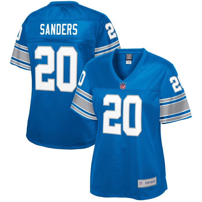 Barry Sanders Detroit Lions Nfl Pro Line Womens Retired Player Replica Jersey - Royal Nfl