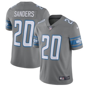 Barry Sanders Detroit Lions Retired Player Vapor Limited Jersey - Silver Nfl - Cocomos