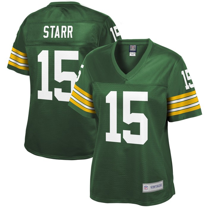 Bart Starr Green Bay Packers Nfl Pro Line Womens Retired Player Jersey - Green Nfl