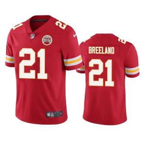 Bashaud Breeland Kansas City Chiefs Red Vapor Limited Jersey - Cocomos