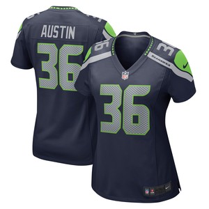 Blessuan Austin Seattle Seahawks Womens Game Player Jersey - College Navy Nfl