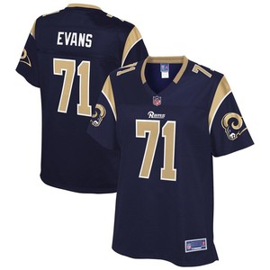 Bobby Evans Los Angeles Rams Nfl Pro Line Womens Team Player Jersey - Navy