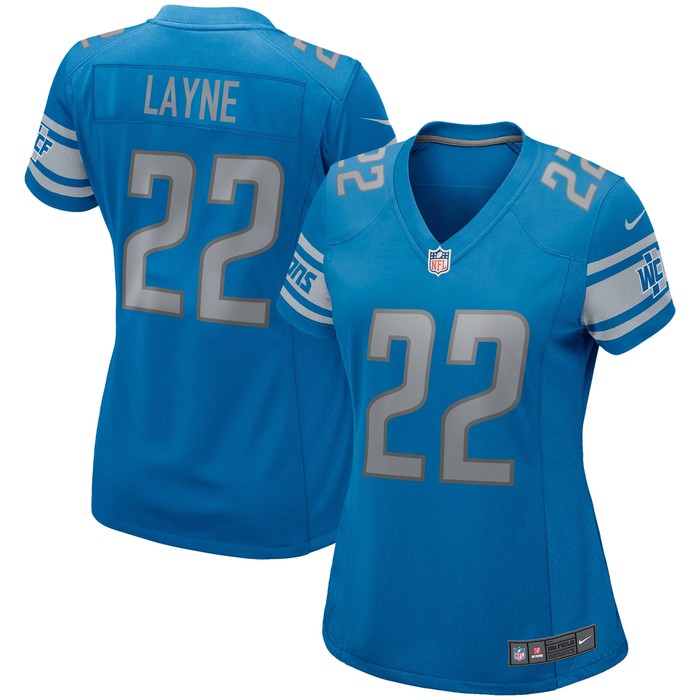 Bobby Layne Detroit Lions Womens Game Retired Player Jersey - Blue Nfl