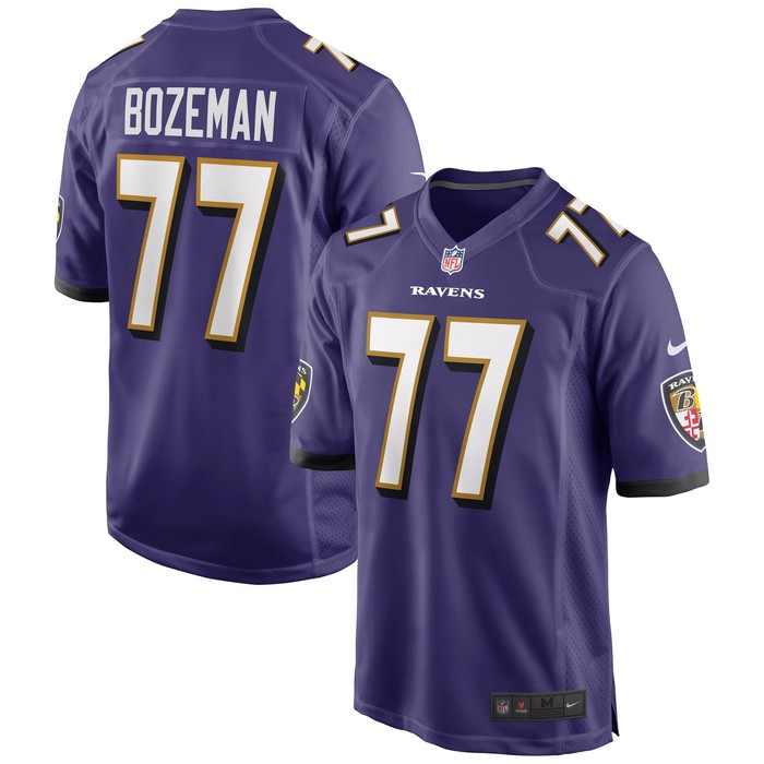 Bradley Bozeman Baltimore Ravens Game Player Jersey - Purple Nfl