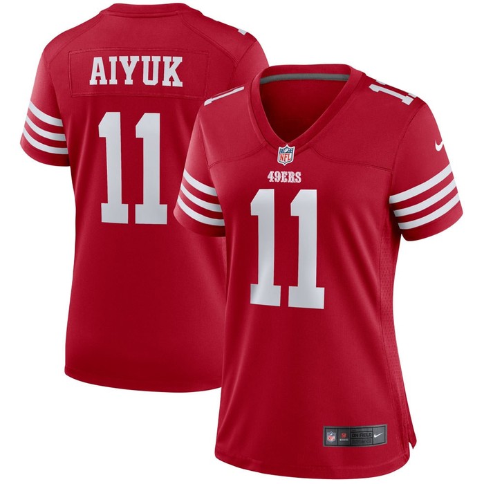 Brandon Aiyuk San Francisco 49ers Womens Player Game Jersey Scarlet Nfl