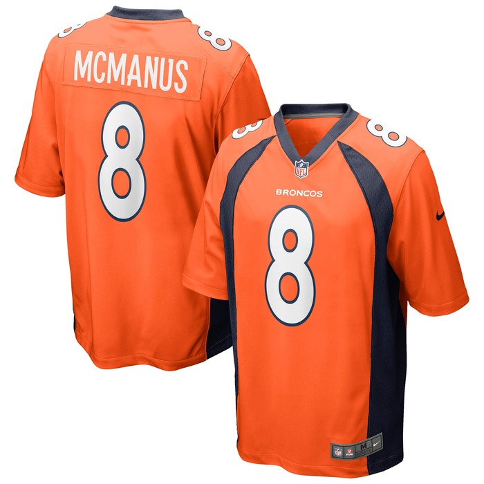 Brandon Mcmanus Denver Broncos Game Jersey - Orange Nfl