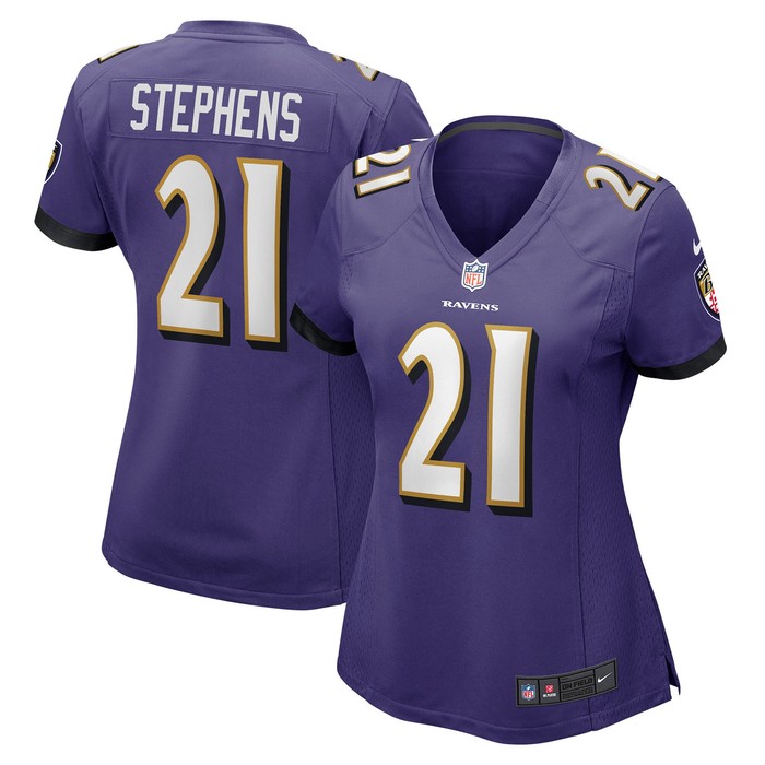 Brandon Stephens Baltimore Ravens Womens Game Jersey - Purple Nfl