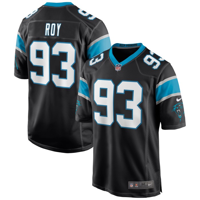 Bravvion Roy Carolina Panthers Game Jersey - Black Nfl