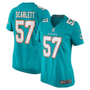 Brennan Scarlett Miami Dolphins Womens Game Jersey - Aqua Nfl