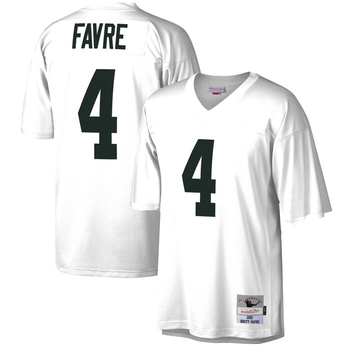 Brett Favre Green Bay Packers Mitchell & Ness 2001 Legacy Replica Jersey - White Nfl