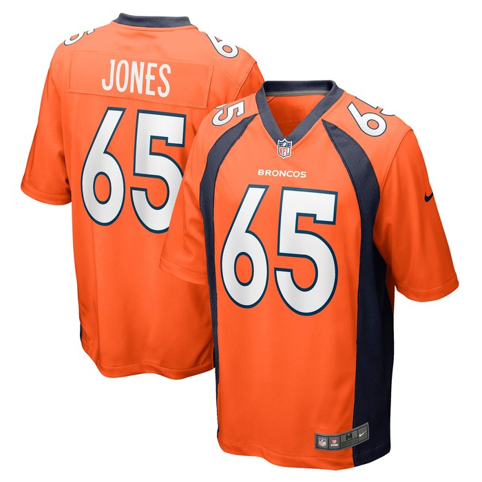 Brett Jones Denver Broncos Game Jersey - Orange Nfl