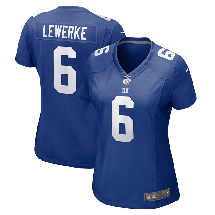 Brian Lewerke New York Giants Womens Game Jersey - Royal Nfl