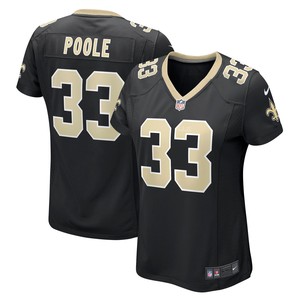 Brian Poole New Orleans Saints Womens Game Jersey - Black Nfl