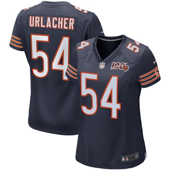 Brian Urlacher Chicago Bears Nike Womens 100th Season Retired Game Jersey - Navy