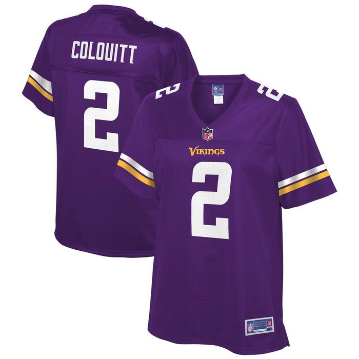 Britton Colquitt Minnesota Vikings Nfl Pro Line Womens Player Jersey - Purple