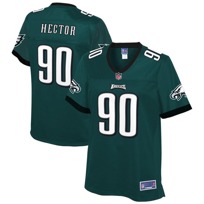 Bruce Hector Philadelphia Eagles Nfl Pro Line Womens Team Color Player Jersey - Midnight Green