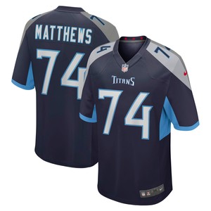 Bruce Matthews Tennessee Titans Retired Player Jersey - Navy Nfl