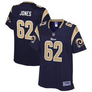 Bryant Jones Los Angeles Rams Nfl Pro Line Womens Team Player Jersey - Navy