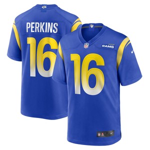 Bryce Perkins Los Angeles Rams Game Player Jersey - Royal Nfl