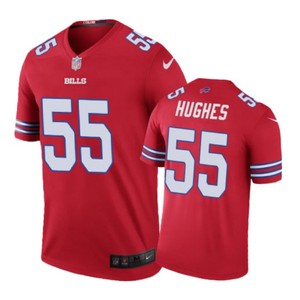 Buffalo Bills #55 Jerry Hughes Nike Color Rush Red Jersey