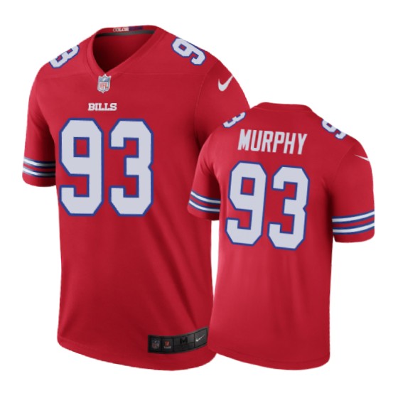 Buffalo Bills #93 Trent Murphy Nike Color Rush Red Jersey - Cocomos