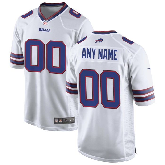 Buffalo Bills Custom Game Jersey - White Custom Jerseys Nfl