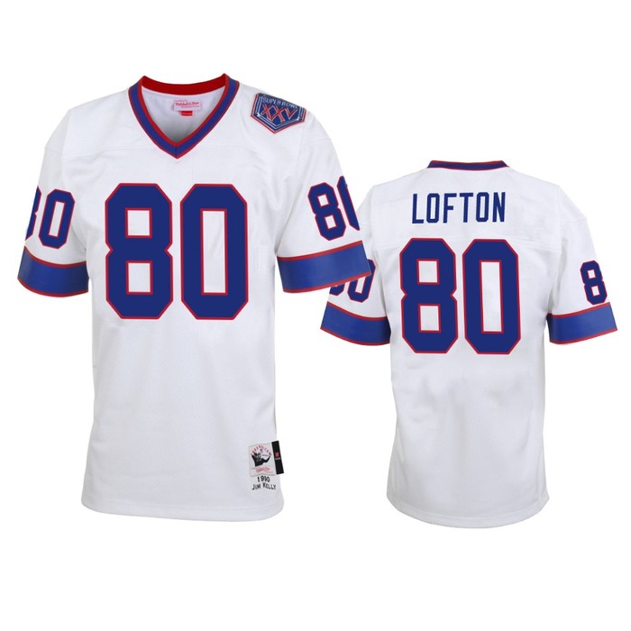 Buffalo Bills James Lofton White Vintage Replica Retired Player Jersey - Men