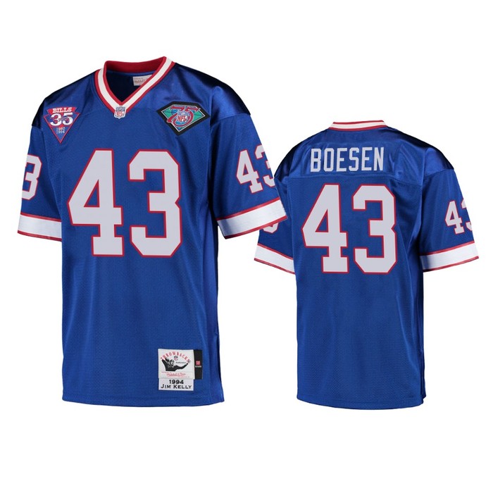 Buffalo Bills Mat Boesen Royal Vintage Replica Jersey - Men