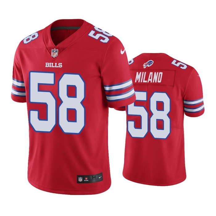 Buffalo Bills Matt Milano Red Nike Color Rush Limited Jersey