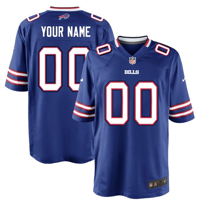 Buffalo Bills Nike Custom Game Jersey - Royal