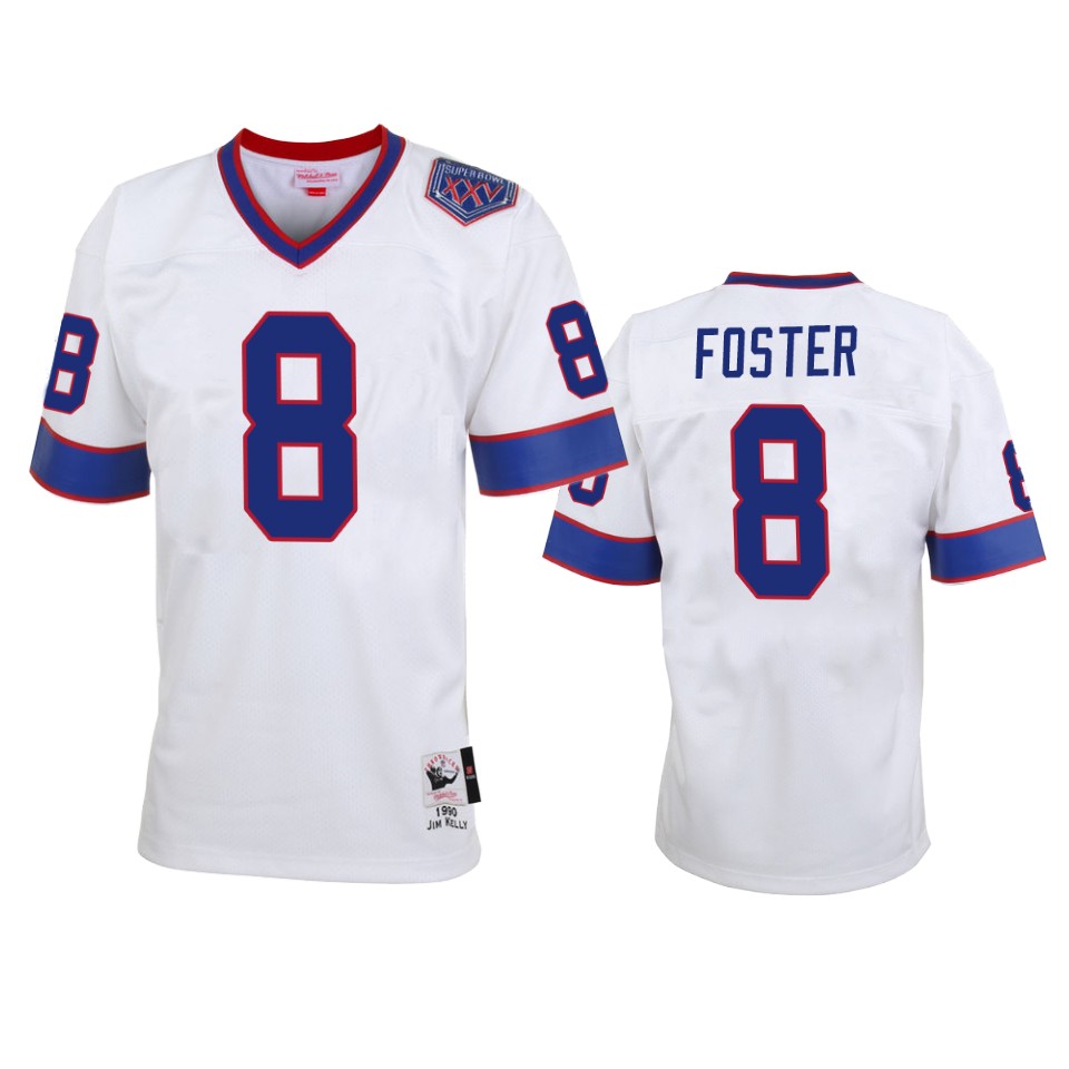 Buffalo Bills Robert Foster White Vintage Replica Jersey - Men - Cocomos