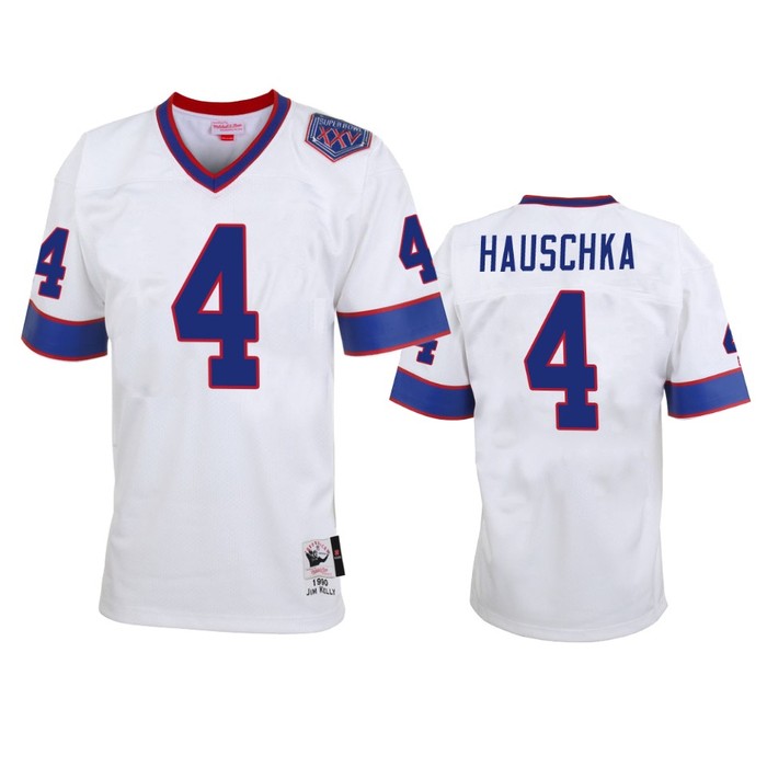 Buffalo Bills Steven Hauschka White Vintage Replica Jersey - Men