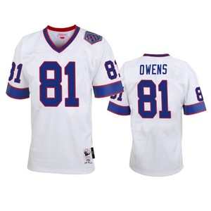 Buffalo Bills Terrell Owens White Vintage Replica Retired Player Jersey - Men