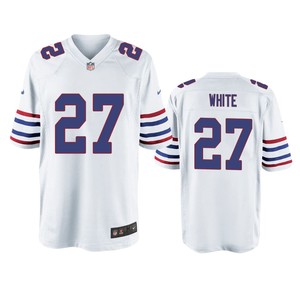 Buffalo Bills Tredavious White White Throwback Game Jersey - Men