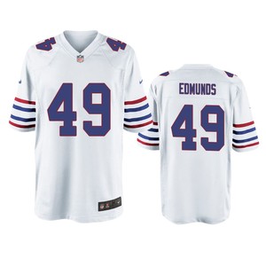 Buffalo Bills Tremaine Edmunds White Throwback Game Jersey - Men