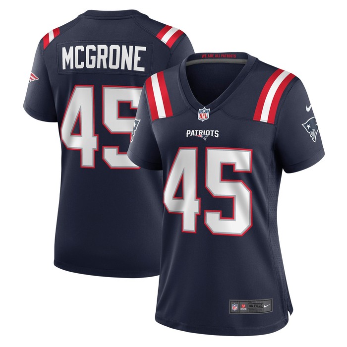 Cameron Mcgrone New England Patriots Womens Game Jersey - Navy Nfl