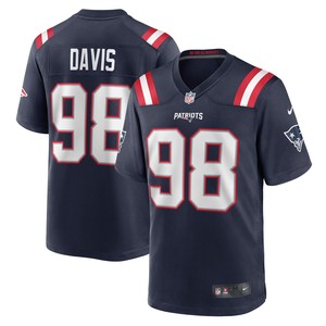 Carl Davis New England Patriots Game Jersey - Navy Nfl