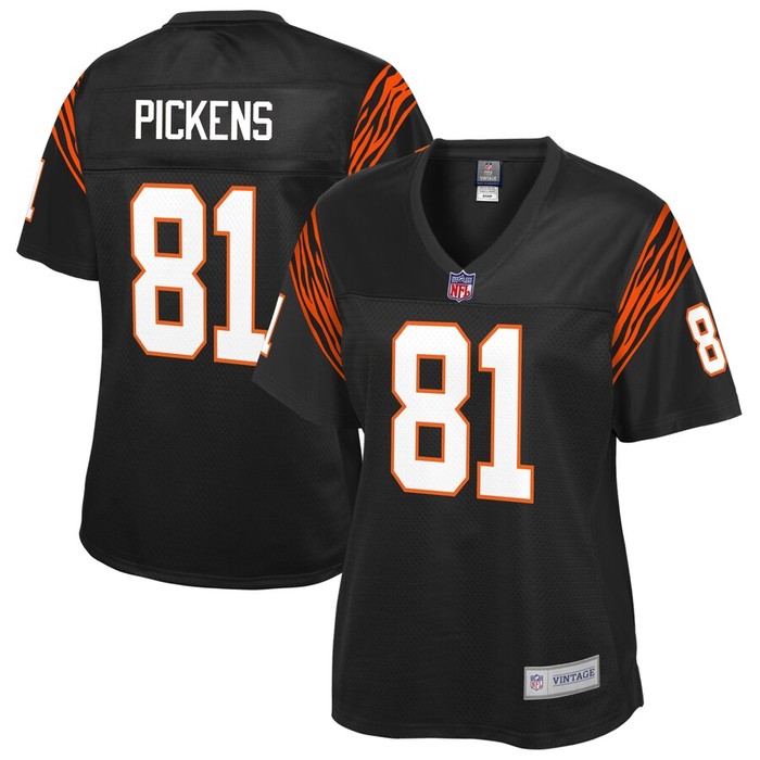 Carl Pickens Cincinnati Bengals Nfl Pro Line Womens Retired Player Replica Jersey - Black