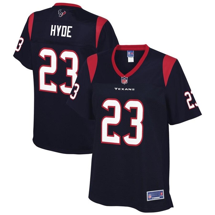 Carlos Hyde Houston Texans Nfl Pro Line Womens Player Jersey - Navy - Cocomos