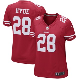 Carlos Hyde San Francisco 49ers Nike Womens Game Jersey - Scarlet