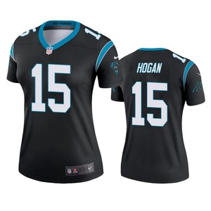 Carolina Panthers #15 Chris Hogan Black Legend Jersey - Womens