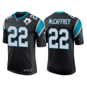 Carolina Panthers 25th Anniversary Christian Mccaffrey Black Vapor Limited Jersey