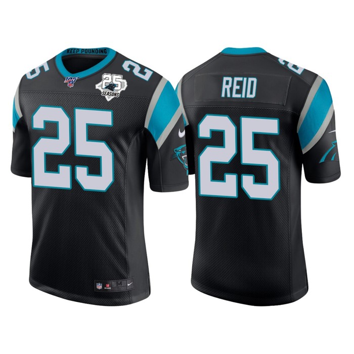 Carolina Panthers 25th Anniversary Eric Reid Black Vapor Limited Jersey