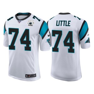 Carolina Panthers 25th Anniversary Greg Little White Vapor Limited Jersey