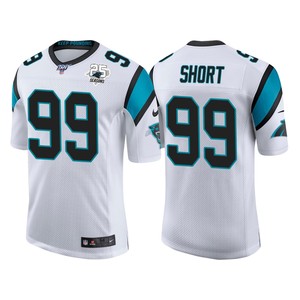 Carolina Panthers 25th Anniversary Kawann Short White Vapor Limited Jersey